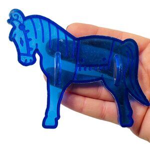 Circus Horse Vintage Domar 1950s Blue  Cookie Cutter 4.5"